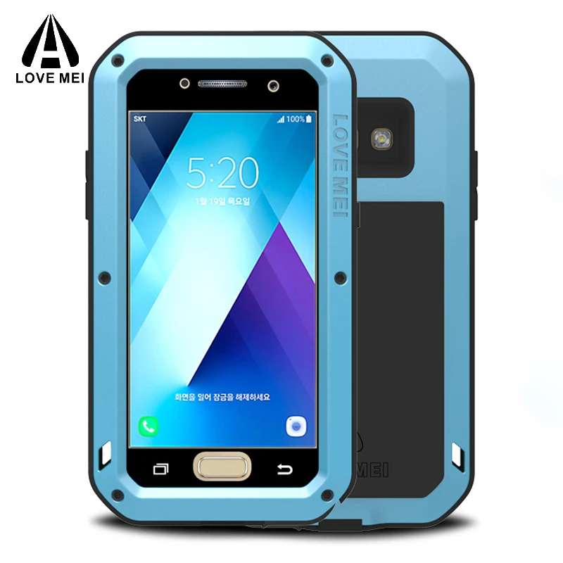 LOVE MEI Metal Waterproof Case for Samsung A5 2017 A520f A3 A320 Shockproof Full Body Protective For | Мобильные телефоны и