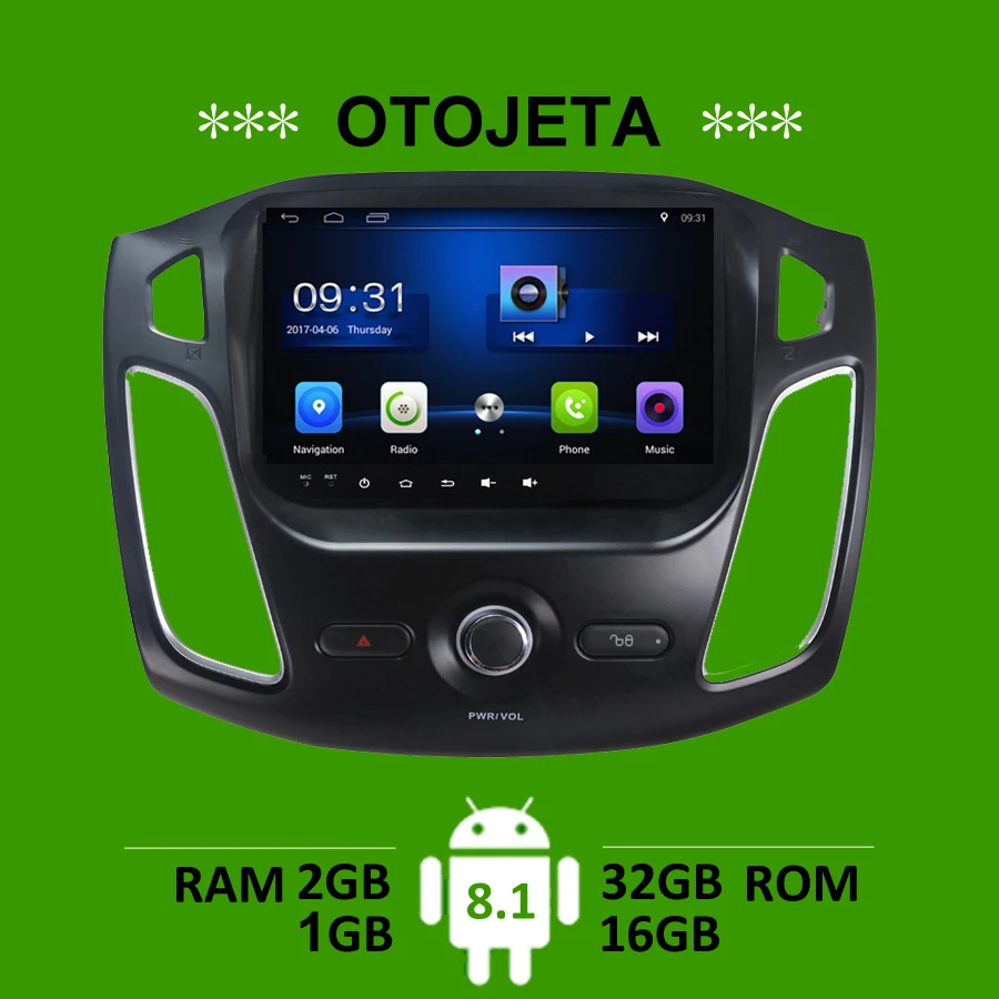 

OTOJETA car accessory for Ford Focus 2012 gps navi android 8.1 stereo tape recorder radio headunit multimedia FM carplay players