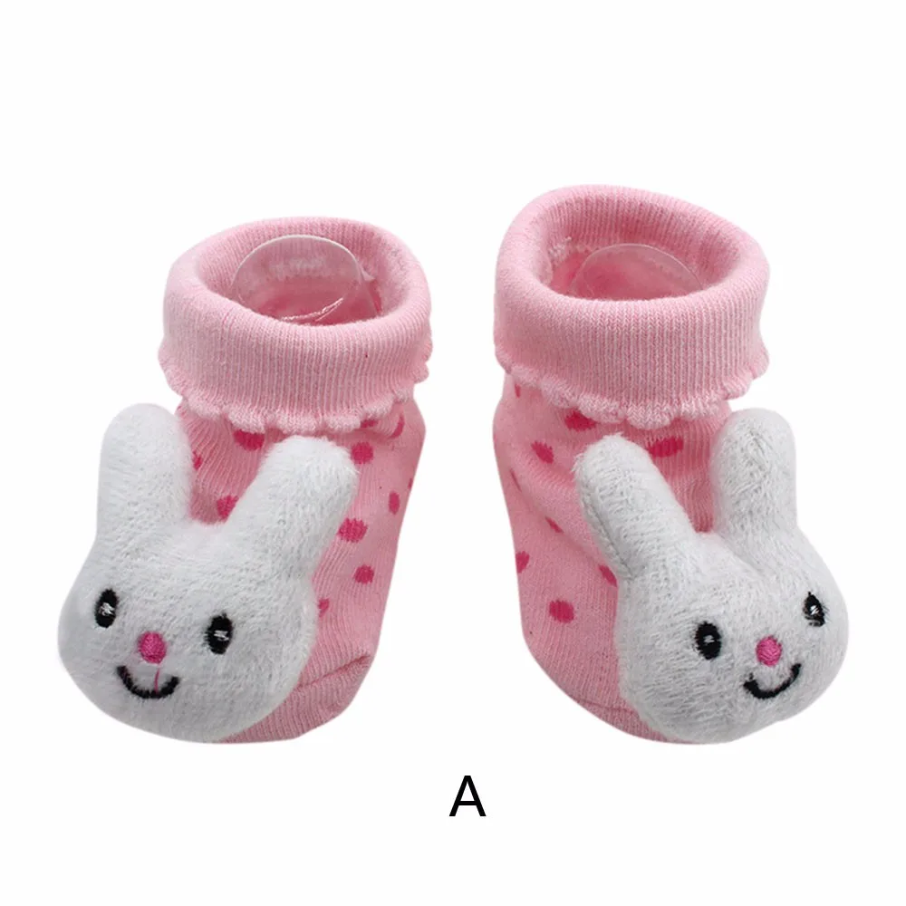 Носки для малышей хлопковые, новорожденный инфантил, нескользящие носки для малышей тапочки с рисунками животных носки унисекс для мальчиков и девочек T