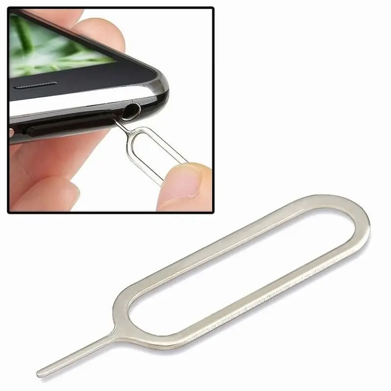 10 Pcs Metal Sim Card Tray Removal Eject Pin Key Tool Needle For