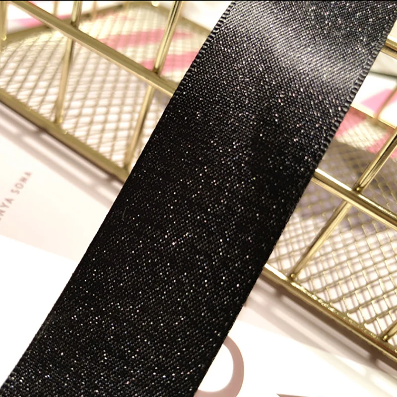 Серебристая фиолетовая атласная лента Двусторонняя тканевая планка для рукоделия Подарочная коробка декоративная обертка 3 мм 6 мм 9 мм 16 мм 22 мм 38 мм