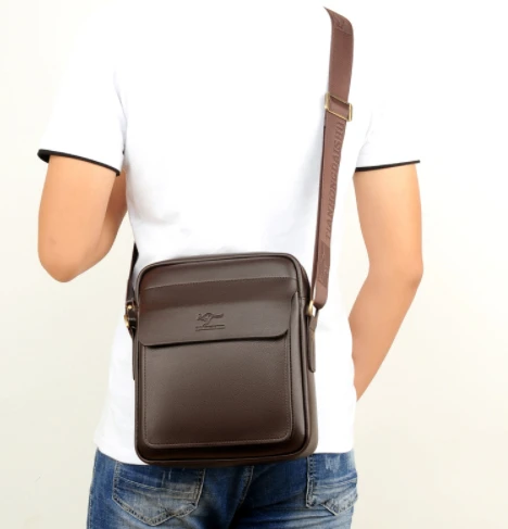  Men Casual Business Leather shoulder Messenger Bag Men's Crossbody male vintage crossbody ipad Lapt - 32922996618