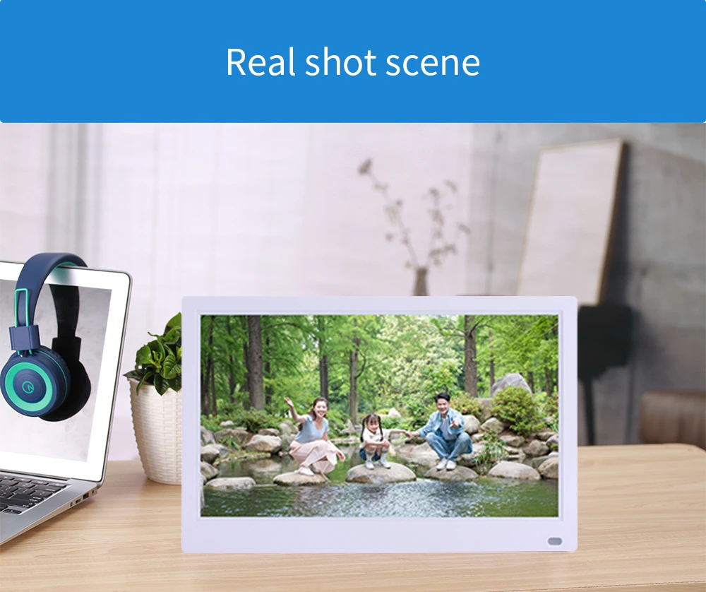 13 дюймов ips HD полный угол обзора Поддержка вертикального и горизонтального видеоплеера фото плеер Цифровая фоторамка цифровой альбом