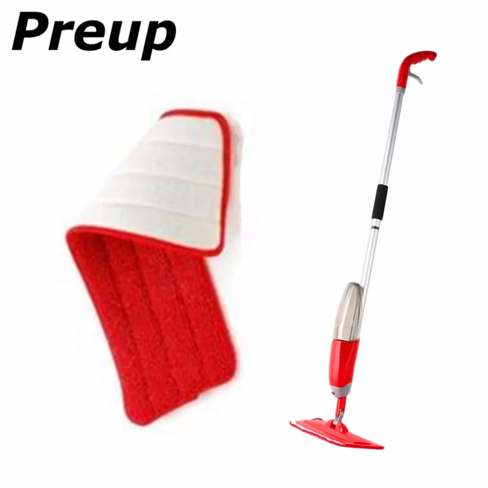 PREUP 3 Colors Replacement Microfiber mop Washable Mop head Mop Pads Fit Flat Spray Mops