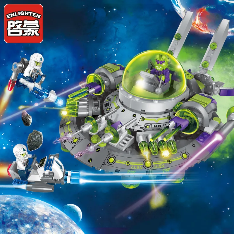 Enlighten Models Building toy Compatible with Lego E1611 339pcs Alien Blocks Toys Hobbies For Boys Girls Model Building Kits Enlighten Models Building toy Compatible with Lego E1611 339pcs Alien Blocks Toys Hobbies For Boys Girls Model Building Kits