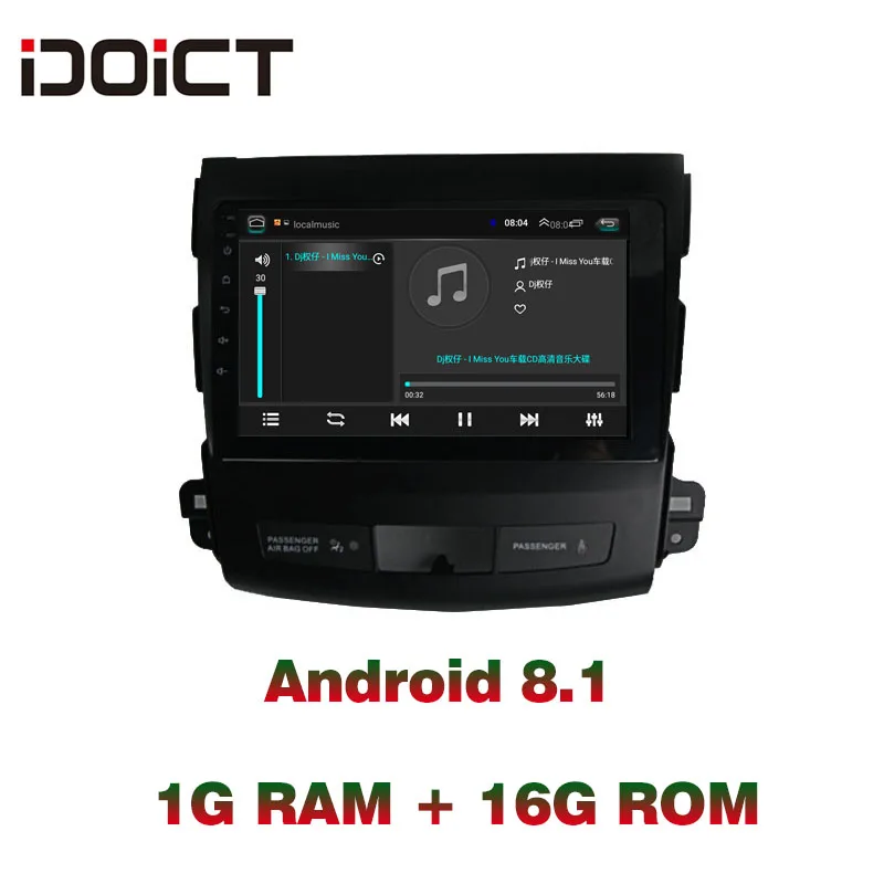 IDOICT Android 8.1 Car DVD Player GPS Navigation Multimedia For Mitsubishi Outlander peugeot 4007 Radio 2006-2012 IDOICT Android 8.1 Car DVD Player GPS Navigation Multimedia For Mitsubishi Outlander peugeot 4007 Radio 2006-2012
