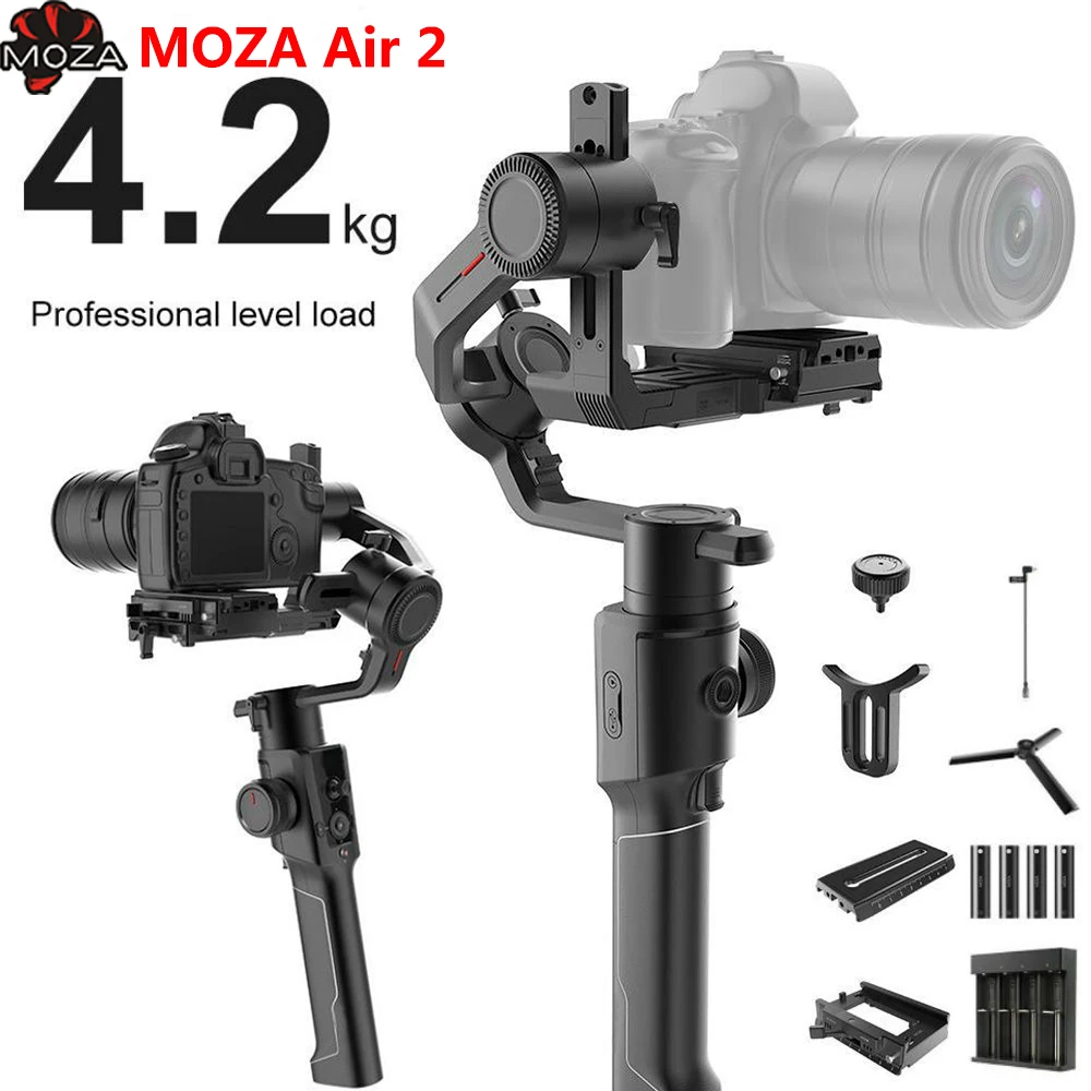 MOZA Air2 Air 2 maxнагрузки Стабилизатор камеры 3 оси Ручной Стабилизатор для DSLR Canon 5D sony A7S Lumix GH4 стабилизаторы Dslr