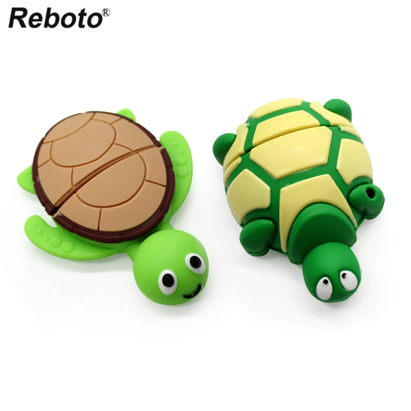 Флеш-накопитель Tortoise usb, 32 ГБ, 64 ГБ, флеш-накопитель, 4 ГБ, 8 ГБ, 16 ГБ, usb-флешка с изображением черепахи, флешка, мультипликационный диск u