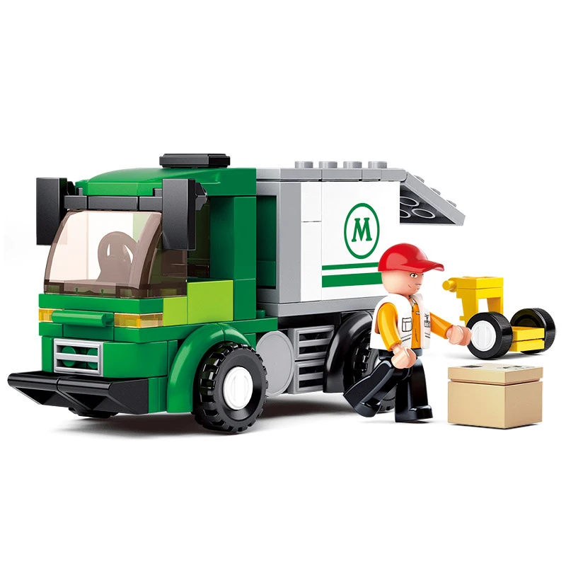 Город серии 121 шт./лот Legoings аэропорта грузовик детей сборки блоков комплект