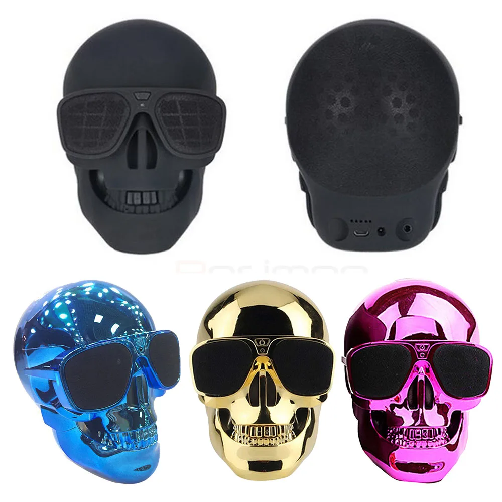

Bluetooth Speaker Wireless Sunglass Skull Shape Speaker Mobile Subwoofer Multipurpose Portable Speaker Cool