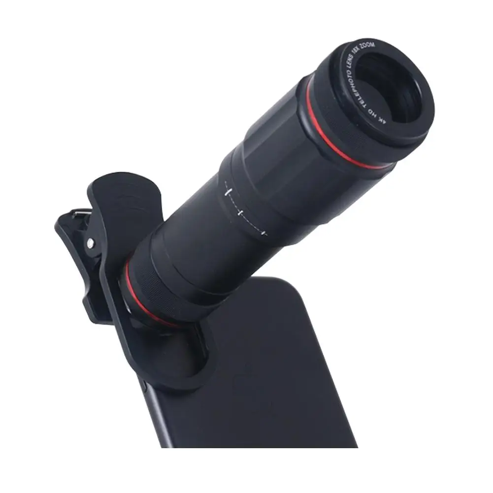 

Phone Camera Lens 2-in-1 Zoom Telephoto Lens with Telescope Dual Focus Monocular with Universal Clip for iOS Android Phone