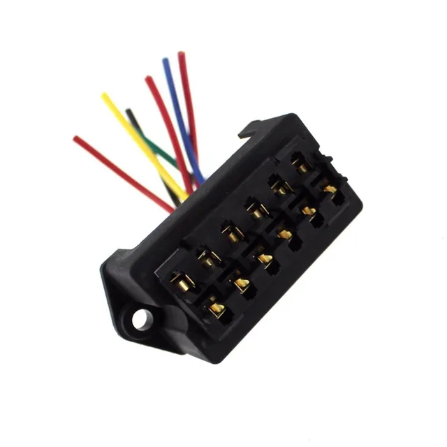 8 way 2 input wire automobile electric devices block holder circuit Fuse Box Inserts 8 way 2 input wire automobile electric devices block holder circuit car boat bus trailers