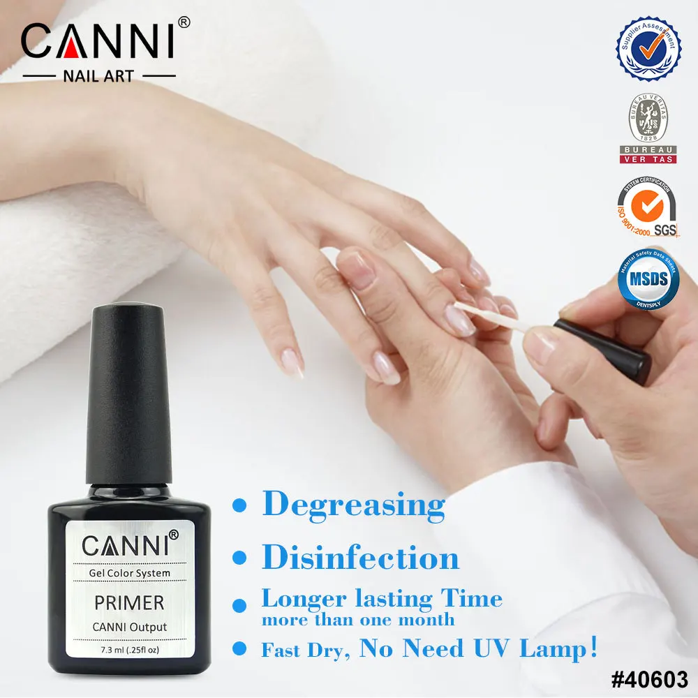 #40603 2016 New canni water based no acid soak off primer gel, Anastomosis gel,nail gel polish base coat gel
