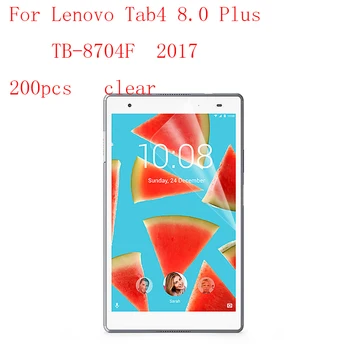 

Transparent Tablet LCD film Screen Protector for Lenovo Tab4 8.0 Plus 2017 9H Anti-scratch without retail packing 200pcs/lot