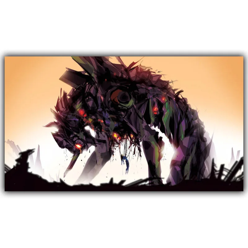 Новый плакат Evangelion японского аниме мальчик и девочка любимый мультфильм спальня