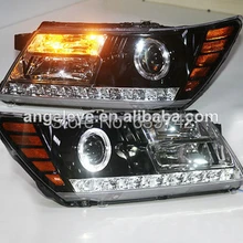 Для Dodge Journey JCUV светодиодный полосная фара с биксеноновым объективом проектора 2009- года