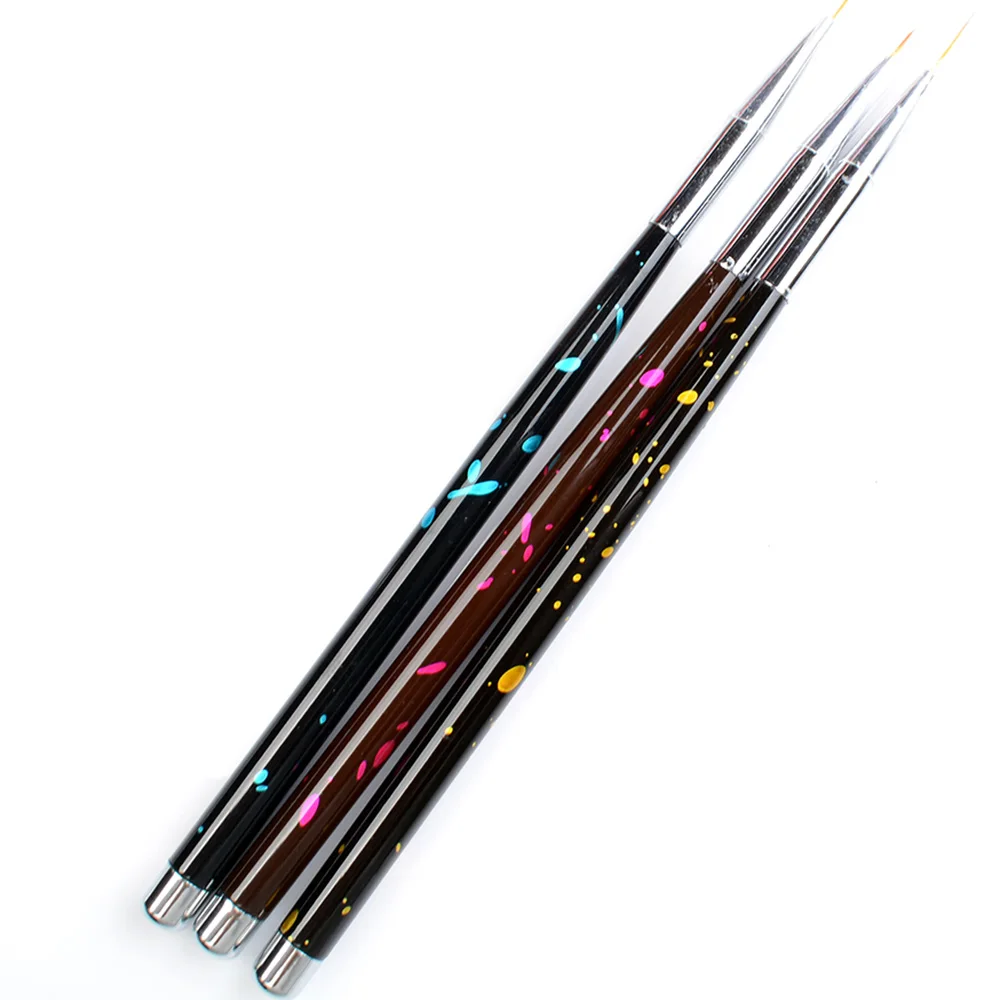 

3Pcs / Lot Metal Handle Cake Tools Fine Painting Brush Pen Icing Cake Sugarcraft Decorating Brush Flower Modelling Fondant Tool