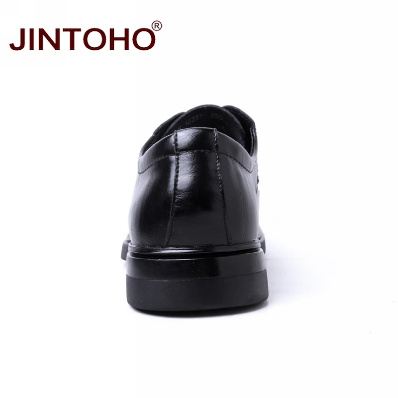 Мужские модельные туфли JINTOHO Кожаные Деловые из натуральной кожи высокого