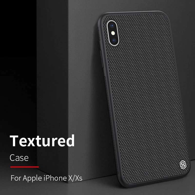 Nillkin нейлоновый чехол для iPhone Xs TPU + PC задняя крышка iphone X прочный нескользящий