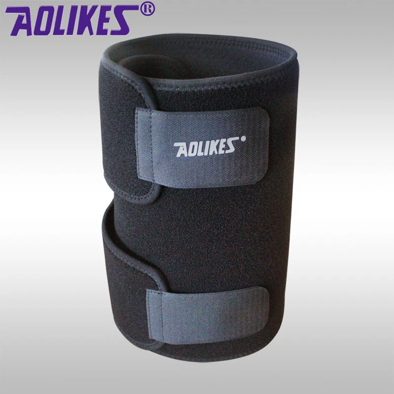 Wrap around Black Support Wrap Compression Thigh Sleeves Leg Knee Pads