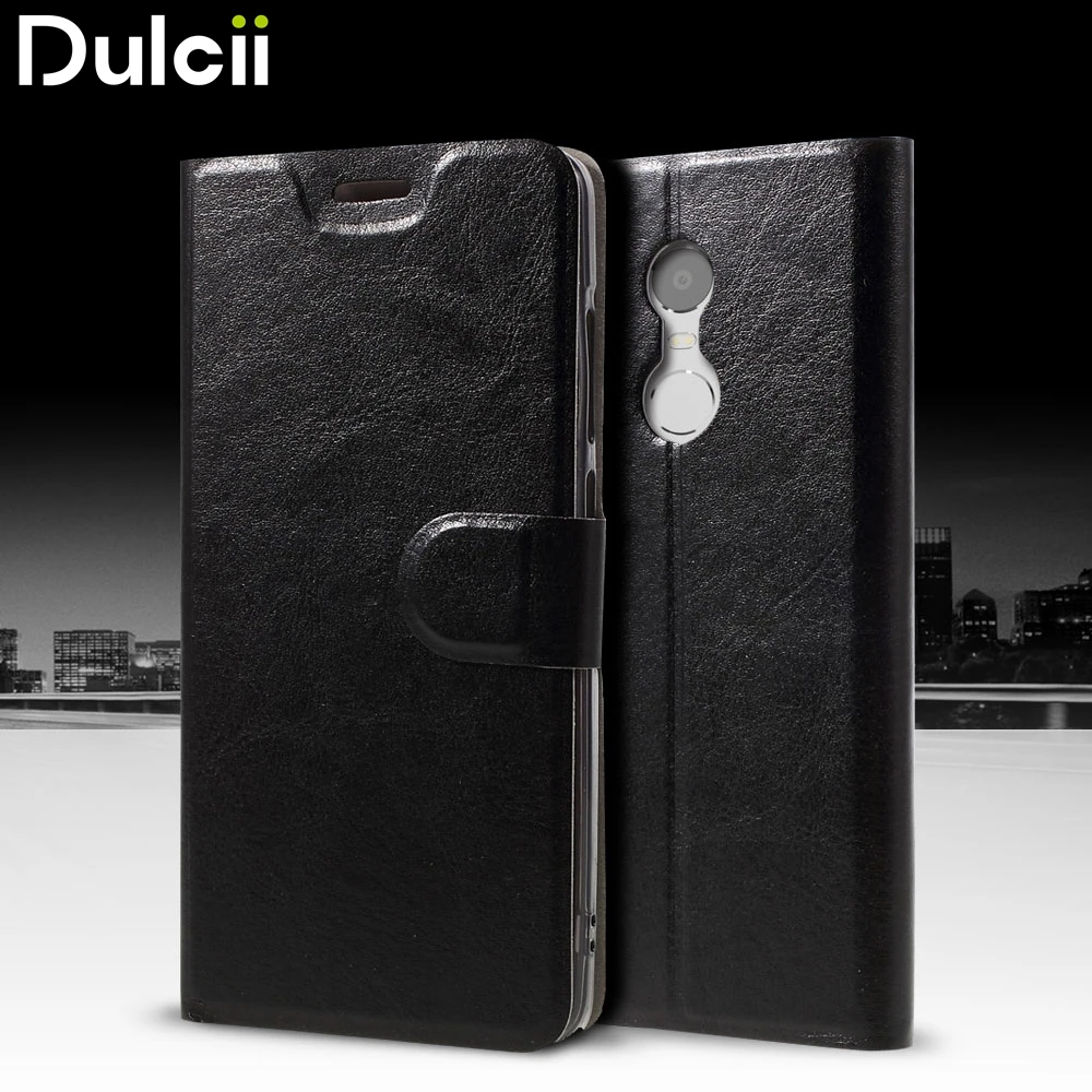 Dulcii для Xiaomi Redmi Note 4 X чехол телефона Crazy Horse кожа Conque держатель карт Накладка 4X Капа