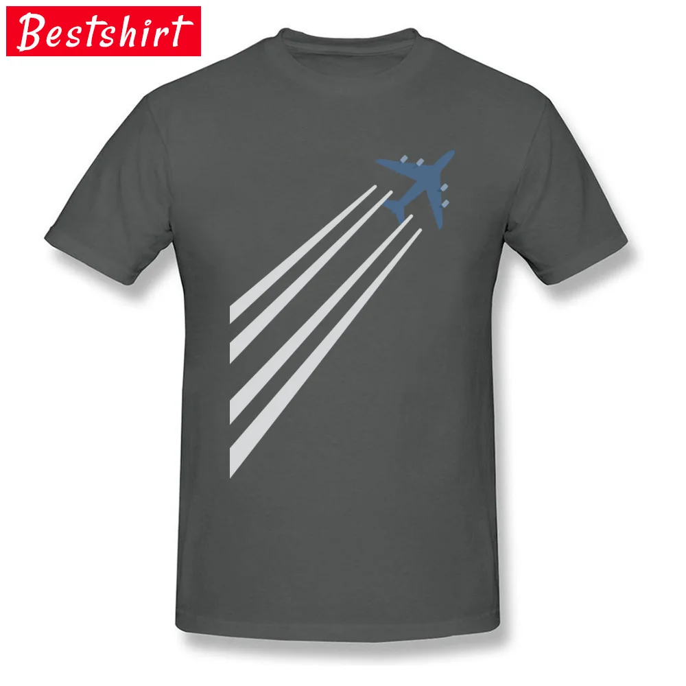 Company Mens Tshirts Round Neck Short Sleeve 100% Cotton Fashionable Tops & Tees comfortable Tops Shirts Top Quality Sky train simplified aircraft pilot art carbon