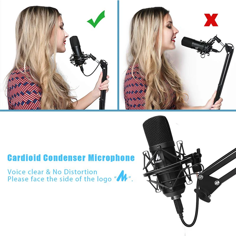MAONO Professional Studio Microphone Podcast USB