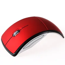 Складной мини Портативный Беспроводная оптическая Беспроводной игровой Мышь 2,4 ГГц Arc складной Мыши с USB приемник для ПК