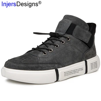 

Hot Sale Cotton Shoes Men Trainers Genuine Leather Casual Sneakers Fashion Comfort&Warm High Top Skateboarding Shoes Size 39-44