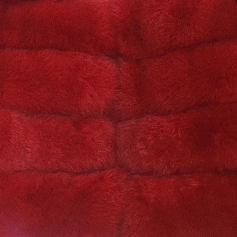 Rf0320 женский настоящий жилет из лисьего меха с капюшоном натуральный жилет на натуральном меху меховая Толстовка без рукавов - Цвет: Красный