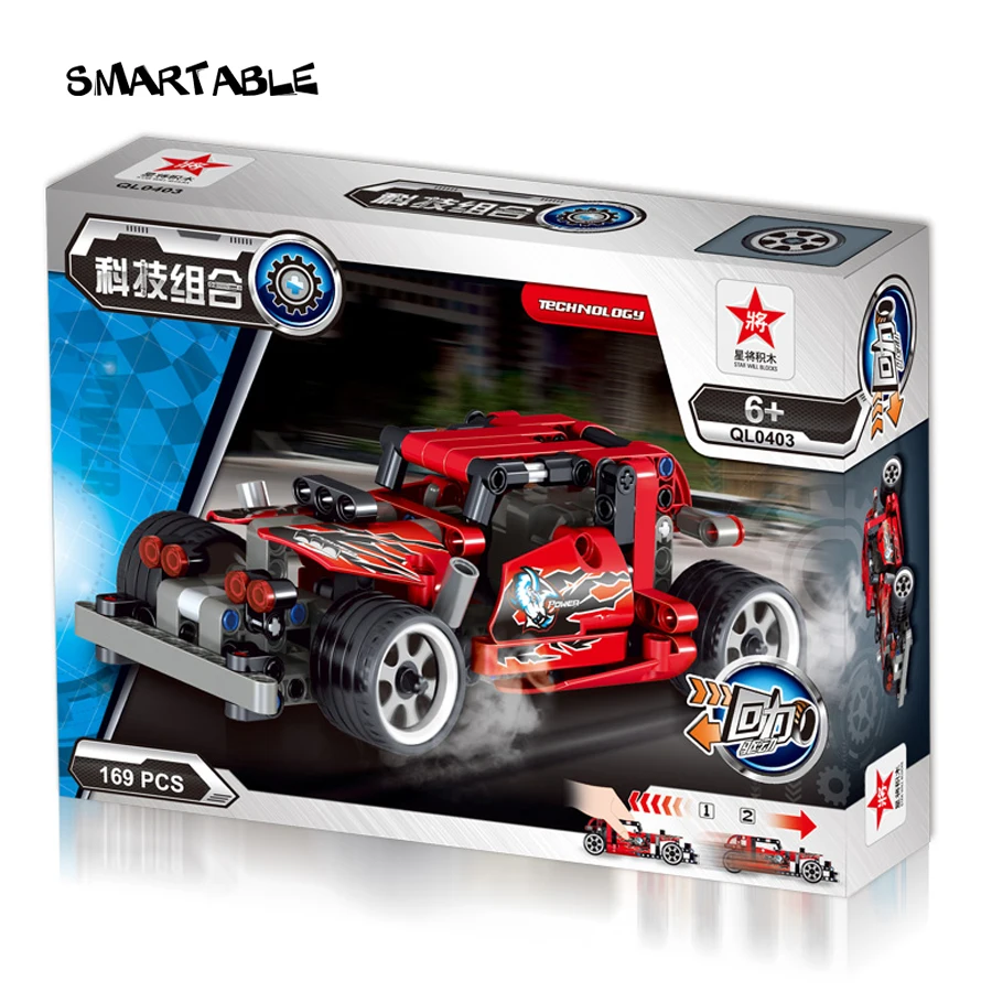 Smartable Technic series Reckless Racing Cars Building Brick Blocks 0403 Boys font b Toys b font