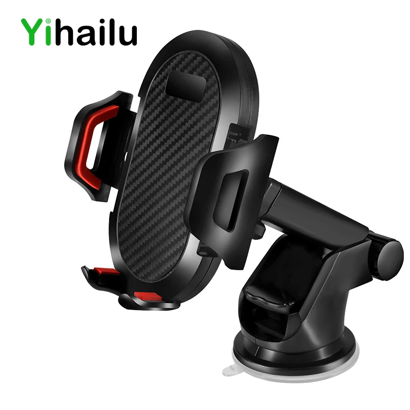 Universal Car Phone Holder Sticky GPS Suction Support 360 Rotate Adjustable 3.5-6 inch Bracket For iPhone Samsung Houder Titular