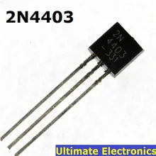 Transistor bipolar PNP 2N4403 TO92 20 piezas