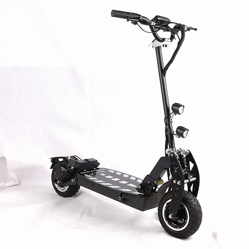 Discount 11inch electric scooter Front and rear dual motor drive off-road e-scooter 60V20AH lithium battery 2400w motor maximum 80 3