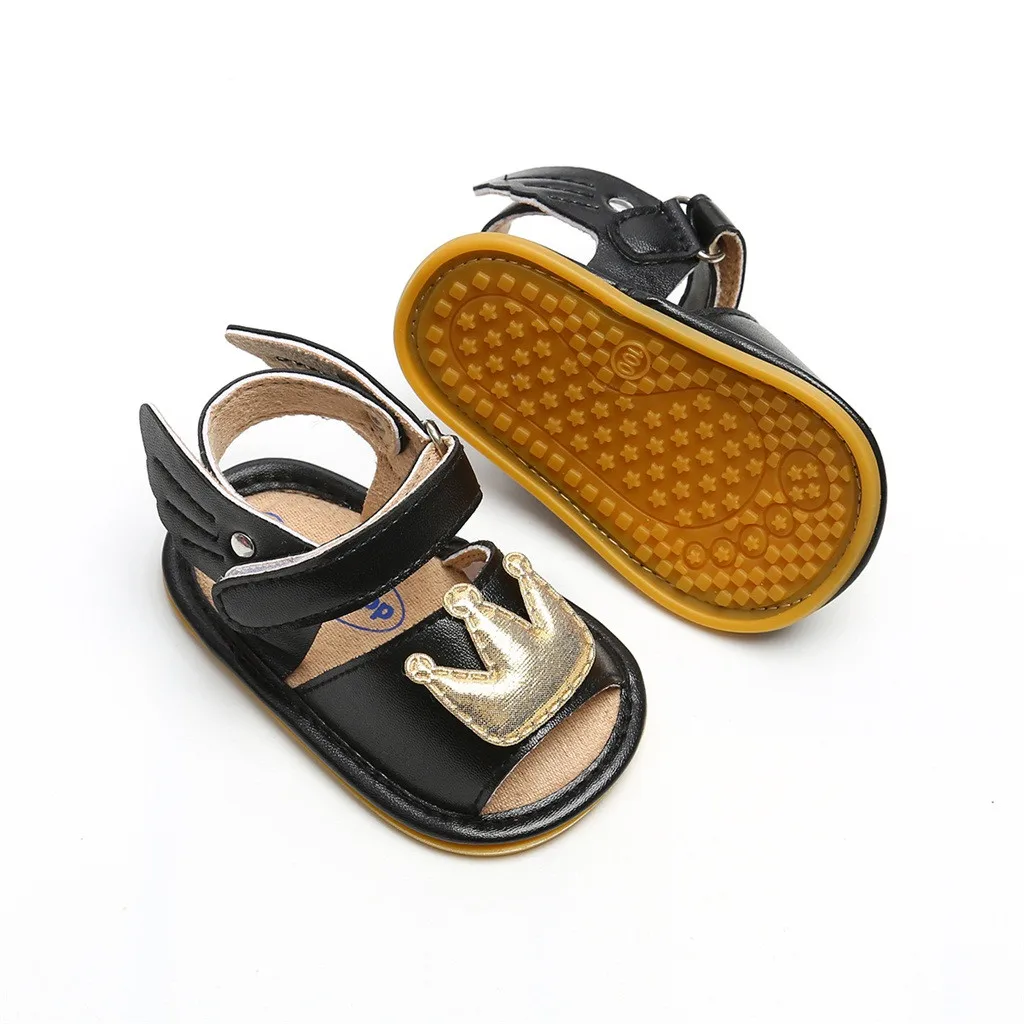 

baby girls shoes newborn summer new fashion Cuty Crown Wing Hood&Loop Fashion Toddler First Walkers Kid Shoes Prewalkers #F918