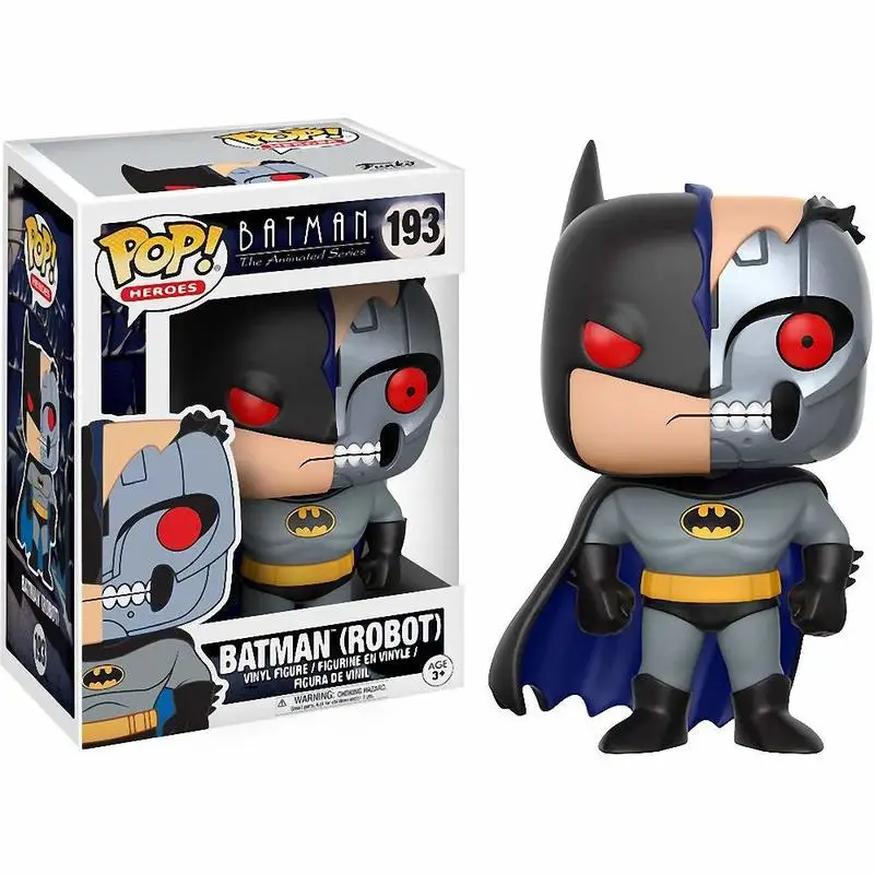 

Funko POP DC hreo Batman figure with machine Justice League figure Limited 193# PVC action figure anime toy model 10CM with box