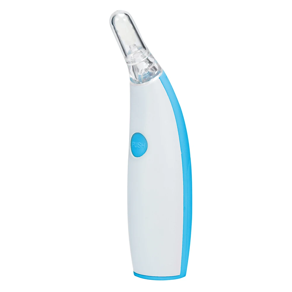 Forma de Pinguim Colher de Ouvido Seringa de Orelha Cuidados com o Bebê Elétrica Brilhante Grau Médico Silicone Espiral Earpick Cabeça Orelha Seringa 19 Mamãe e Bebê
