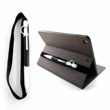 Чехол-держатель для iPad Pro 10,5 9,7 12,9 дюймов Apple Pencil с карманом на рукавах из искусственной кожи эластичная лента подходит для ручки с силиконовым чехлом