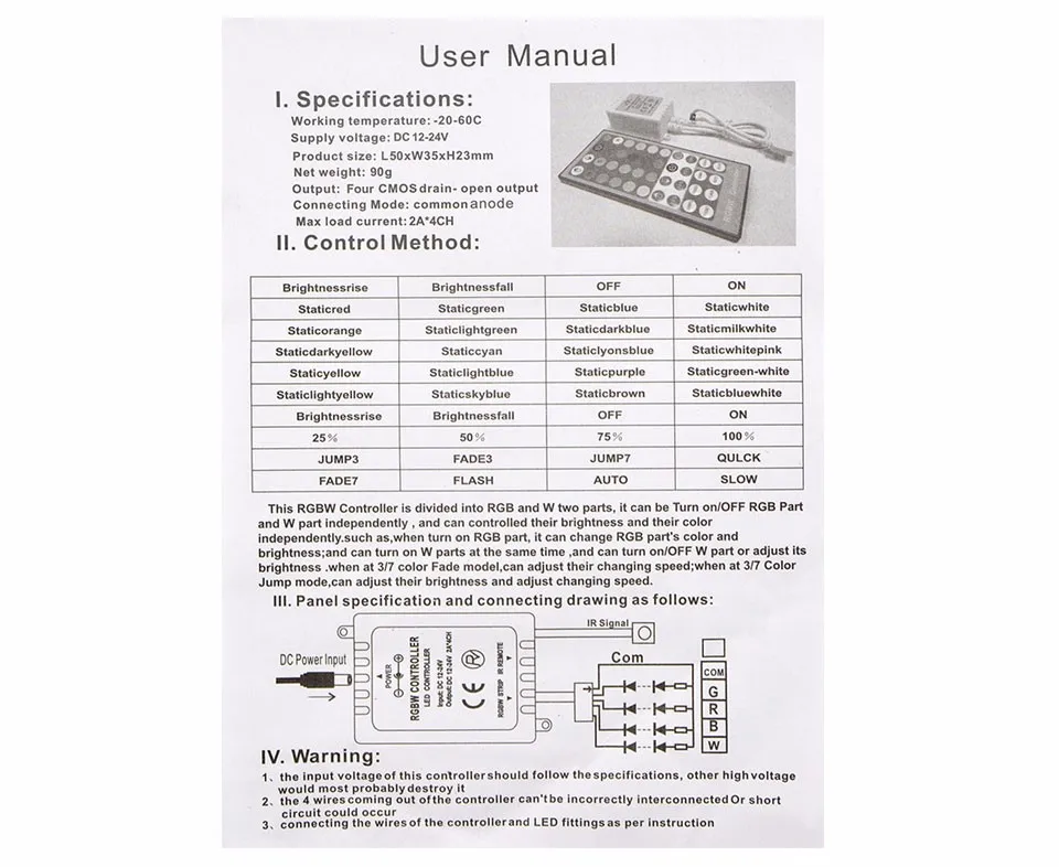 IP20/IP65 Водонепроницаемый RGBW RGBWW SMD 5050 5 м Светодиодные ленты свет DC12V ленты/40key отдаленных контроллер/3A мощность адаптер