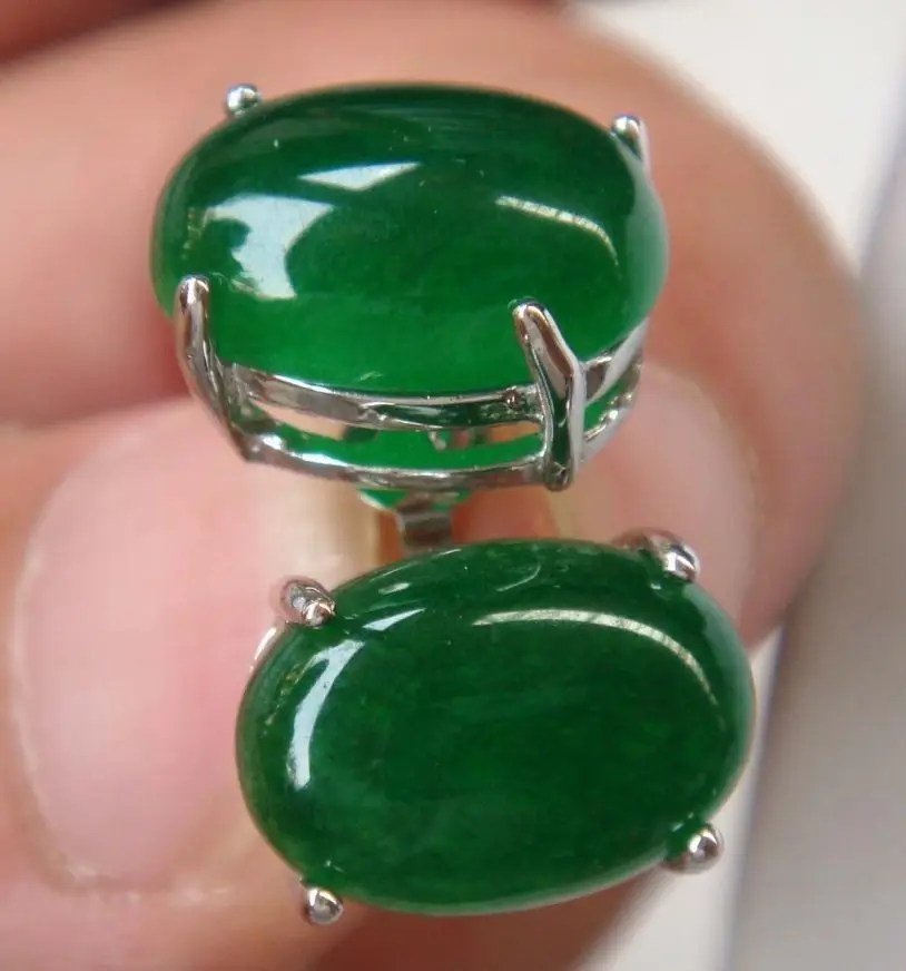 

FREE SHIPPING 4color-13x18mm green tiger eye stone/blue stud earrings