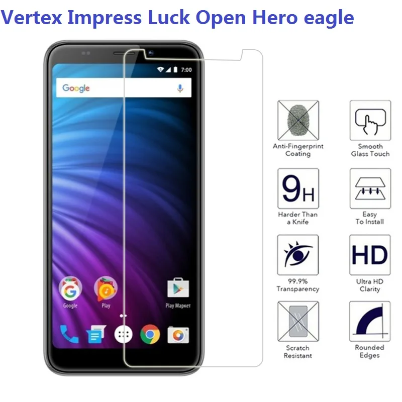 Vertex Impress Luck закаленное стекло для impress Open Hero Nero Eagle Защитная пленка экрана |