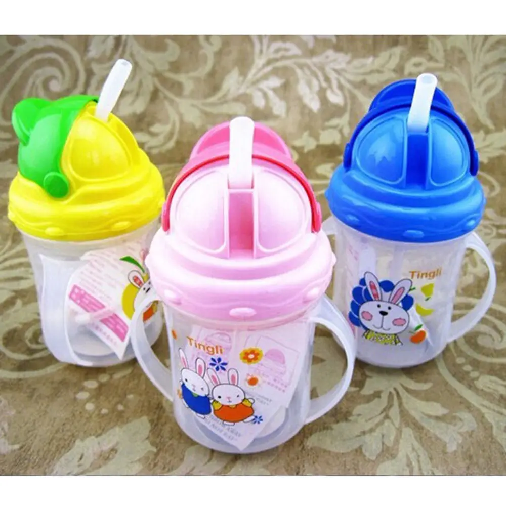 150ml Newborn Infant Baby Cute Rice Cereal Feeding Bottle Newborn Straw