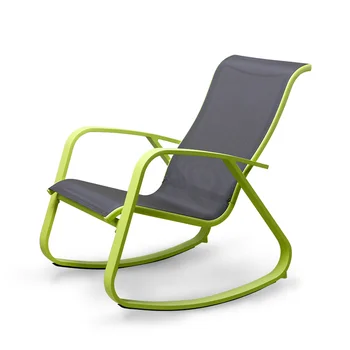 

For sale Simple Adult Rocking Chair Green Fresh Lazy Lounge Chair Leisure Balcony, Easy Chair American Lunch Break Chair