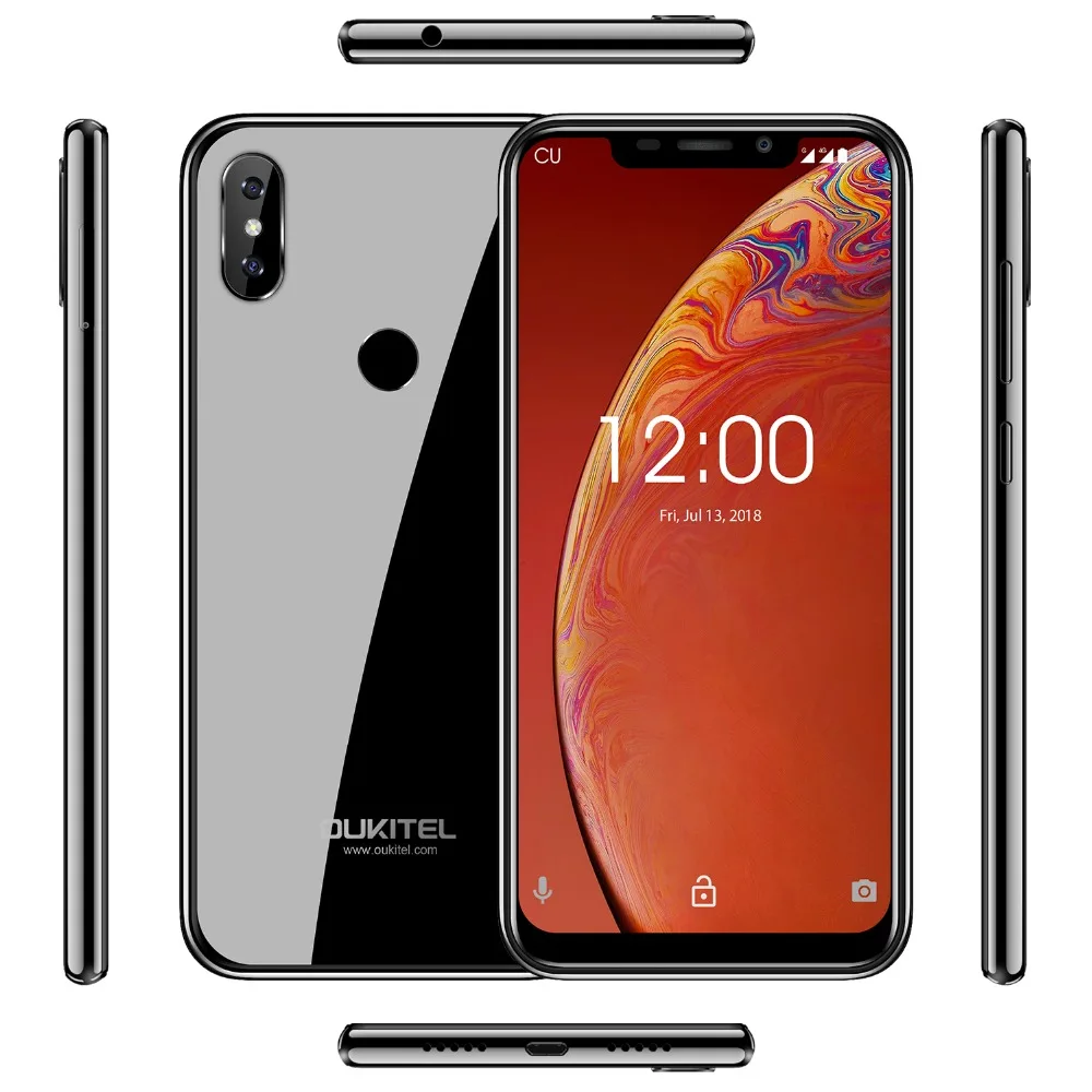 OUKITEL C13 Pro 6,1" 19:9 Android 9,0 отпечаток пальца 4G LTE смартфон Face ID MT6739 четырехъядерный 2 Гб 16 Гб 5G/2,4G wifi мобильный телефон