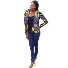 Мода Африканский принт Для женщин с длинным рукавом костюм куртка мода Африки праздничный дамы Пиджаки для женщин пальто с учетом вечерние cutomize