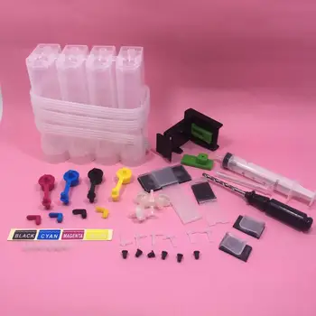 

YOTAT Universal 4 Color CISS kit DIY with accessories for HP21 22 60 61 56 57 74 75 901 HP121 300 PG40 PG50 PG37 ink cartridge