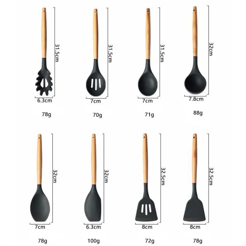FHEAL 1pc Baking Cookware Set Silicone Cooking Gadgets Spatula Spoon Non-Stick Kitchen Utensils Cooking Tools FHEAL 1pc Baking Cookware Set Silicone Cooking Gadgets Spatula Spoon Non-Stick Kitchen Utensils Cooking Tools