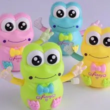 New 1 PC Cartoon Lovely Frog Animal Shape Wind Up Toy Early Educational for Children Plastic Colorful Clockwork Toy Kids Gift