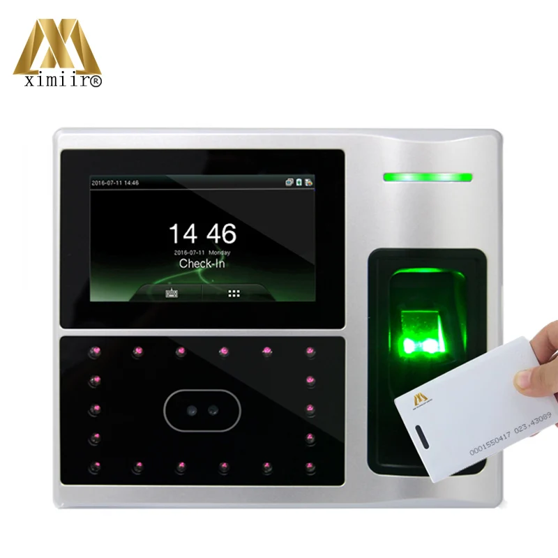 

Iface802 face time attendance with fingerprint reader and ID card reader TCP/IP facial recognition access control system