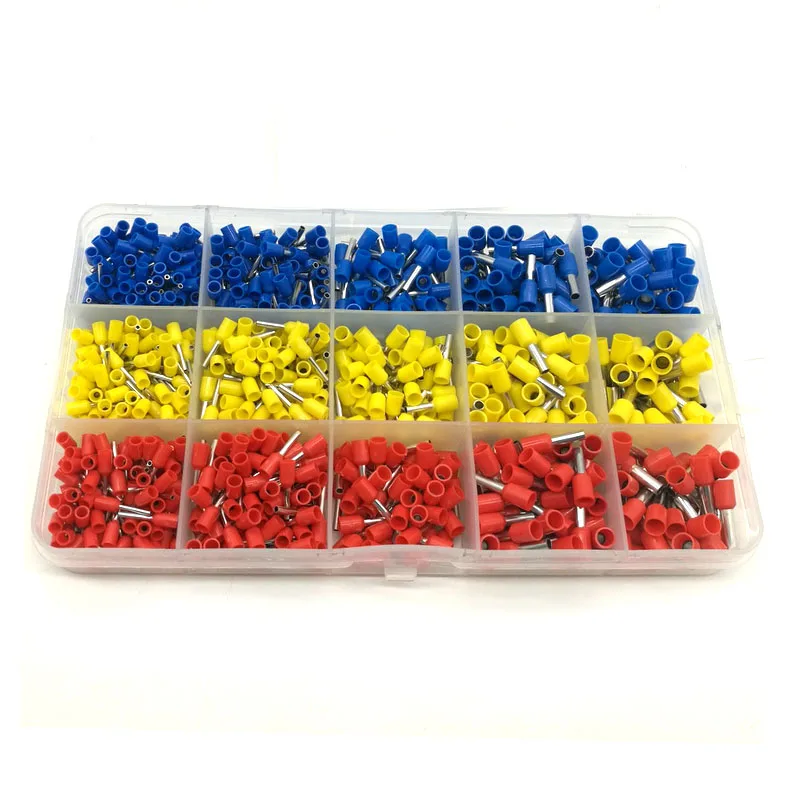 ELEG-1000pcs латунь Луженая обжимной разъем для проводов изолирующие клеммы